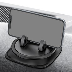 808 차량용 360도 회전 대쉬보드 핸드폰 거치대, 1개, 블랙