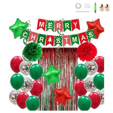 迷你緹妮 派對 聖誕快樂 居家派對組合, 混合顏色, 1套