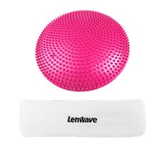 Lenwave 平衡半圓球 粉色+髮帶 白色