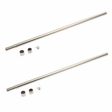 可伸縮魔術不鏽鋼衣桿 2入, 單一顏色