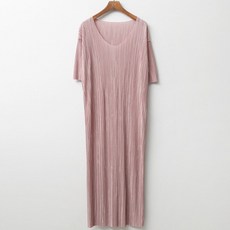 BONBONSTORY 細褶短袖孕婦連身裙