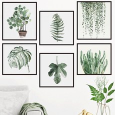 멜란느 식물원 포인트 스티커 시트지 H타입, 혼합색상