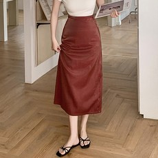 포플러앤씨 여성용 고비 랩 H 라인 스커트 P25SMSK031204