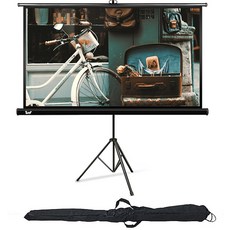 Taeri 三腳架一體式 寬螢幕 露營 投影機螢幕 寬130公分 + 專用收納袋, 泰瑞一體式露營投影幕