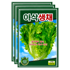 씨앗팜 생생 아삭이상추씨앗 1500립, 3개 3개