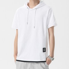 DM 男款休閒連帽短袖T恤