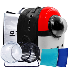 ye pet 寵物宇宙飛船外出包+防水墊, 紅色怪物（包），隨機發貨（墊）