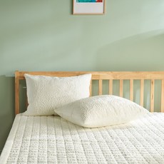 Flora葉子壓紋超細纖維薄墊, 象牙白