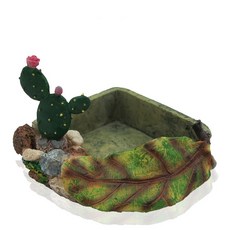 marketpia 爬蟲屋飲水餵食碗 02 GD004, 1個, 混合色