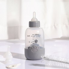 파스텔펫 반려동물 소프트 발바닥 젖병세트 FREE, 그레이, 1개