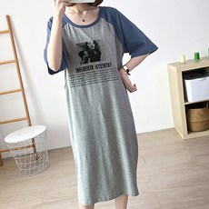 短袖哺乳印花上衣