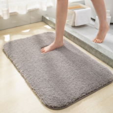 리브모어 물기 흡수 푹신 발매트, 그레이, 1개