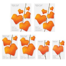 Appree Sticky Leaf 常春藤基礎便利貼 3件組 B, 紅色, 2套