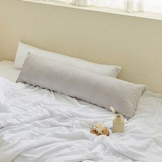 아임리빙 극세사 카라멜 다용도 바디필로우, 라이트그레이