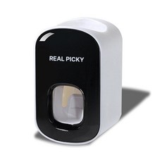 REAL PICKY 牙膏分配器, 1組, 黑色的