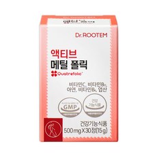 Dr.ROOTEM 活性甲基膳食補充錠, 30顆, 1罐