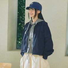 꼬모니노즈 여성용 W 셔링 윈드점퍼 WN246TBJKZ20
