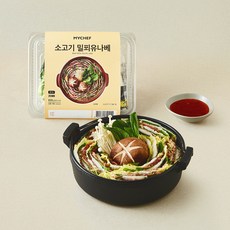 마이셰프 소고기 밀푀유나베 2인분 밀키트, 835g, 1개
