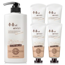 沉醉於牛奶護手霜白麝香粉香味 500ml + 60ml x 4p 套組, 1套