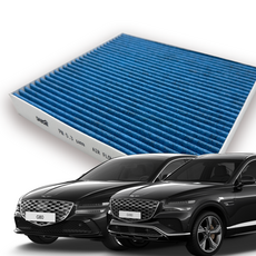 DABONI PM0.3 藍色活性碳汽車捷恩斯 G80 G90 GV70 冷氣濾網, 1個, DK153