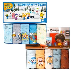 CL STORY Pororo男孩童3角內褲 5入+天才麵包理髮師3角內褲 5入