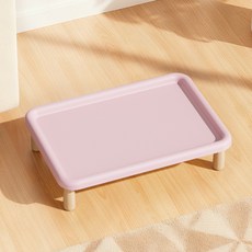 파스텔펫 반려동물 라운드 흘림방지 식판 Free, 핑크, 1개