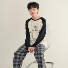 CocoDream 兒童款 Greener 休閒長袖睡衣上下套裝