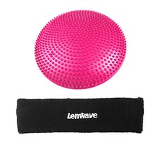 Lenwave 平衡半圓球 粉色+髮帶 黑色