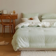 maatila 蓬鬆保暖 Stay Soft 半超細纖維單人加大棉被+枕頭套組