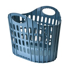 룻츠 공간활용 튼튼 접이식 빨래가방, 블루