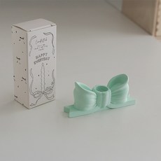 Daparang 浪漫粉彩蝴蝶結燭台 蠟燭架 DRH0066, 綠色