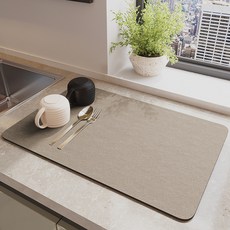 Heldon 碗盤乾燥矽藻土瀝水墊, 1層, 1個, 棕色