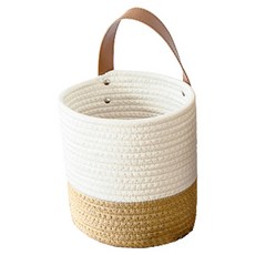 All about 壁掛式花盆籃, 白棕色, 1個