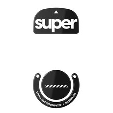 펄사 로지텍 GPro 슈퍼라이트 슈퍼글라이드 2, 블랙, 1개