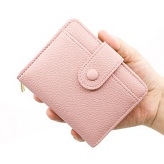 Elsso 女性按扣皮革口袋迷你短夾