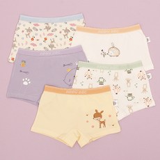 Scoxx 女孩童印花平口內褲5件組