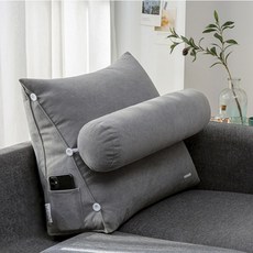 Market Plan 多功能沙發靠背三角靠墊, 灰色