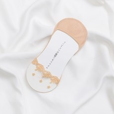 여성용 구두덧신 얇은 레이스 페이크삭스 5켤레