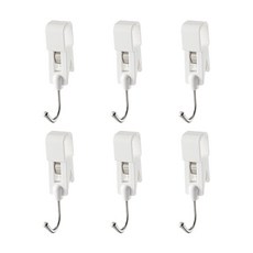 S&Q 多用途夾式掛鉤, 6個, 單一顏色