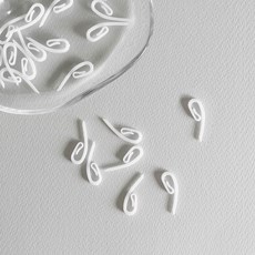 THEONE HOMEDECO 形狀記憶窗簾插銷 10 x 35 mm, 100個, 白色
