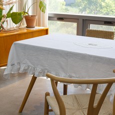 CasaL Marshall 桌布, 白色, 1個, 2人(120 x 120 cm)