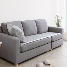 EBLANK 純棉固定沙發墊 3人座