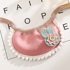 Ruby Coco寵物圍巾圍兜, 兔子粉色