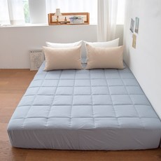 그래이불 모네 내구성 좋은 40수 순면 트윌 누빔 매트리스 커버