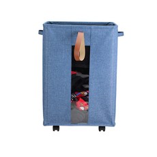 Revenami方形透明洗衣籃 GH76_RD_46, 1個, 藍色