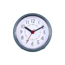 彩虹吸附型防水防潮浴室鐘, 藍色