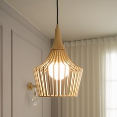 Wonha 約卓比1燈C型鐵絲吊燈, 金色