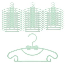 Icleen 兒童可愛二合一衣架, 薄荷綠, 30個