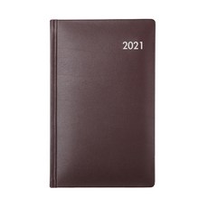 오롬 2021년 클래식 위클리 핸디 다이어리, 다크브라운