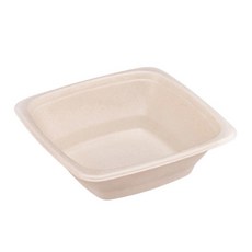 생활을그리다 사각볼 크라프트 펄프용기 680ml, 1개입, 75개